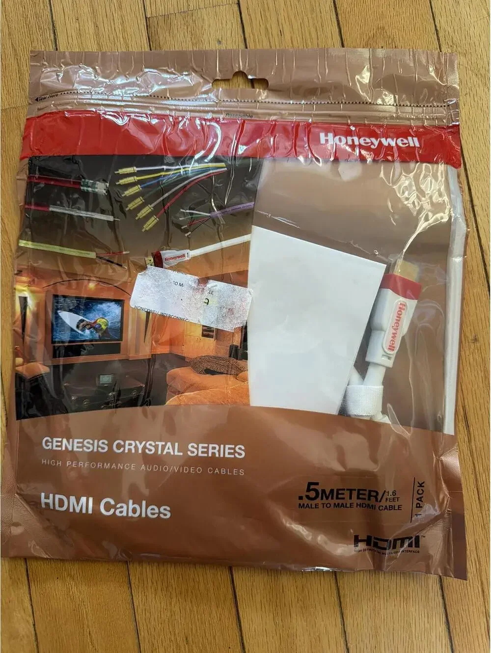 Honeywell Genesis Crystal Series HDMI Cable 0.5 (1.6 ft) Meter Male to Male